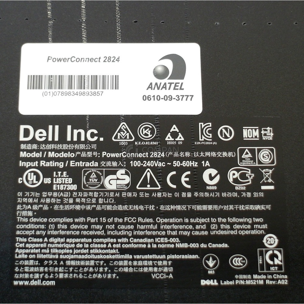 DELL POWERCONNECT 2824 24 PORT GIGABIT + 2 SFP PORT SWITCH